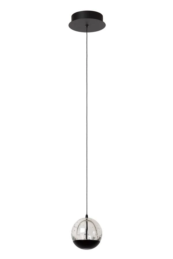 Lucide SENTUBAL - Pendelleuchten - Ø 14 cm - LED - 1x6,3W 2700K - Schwarz - ausgeschaltet